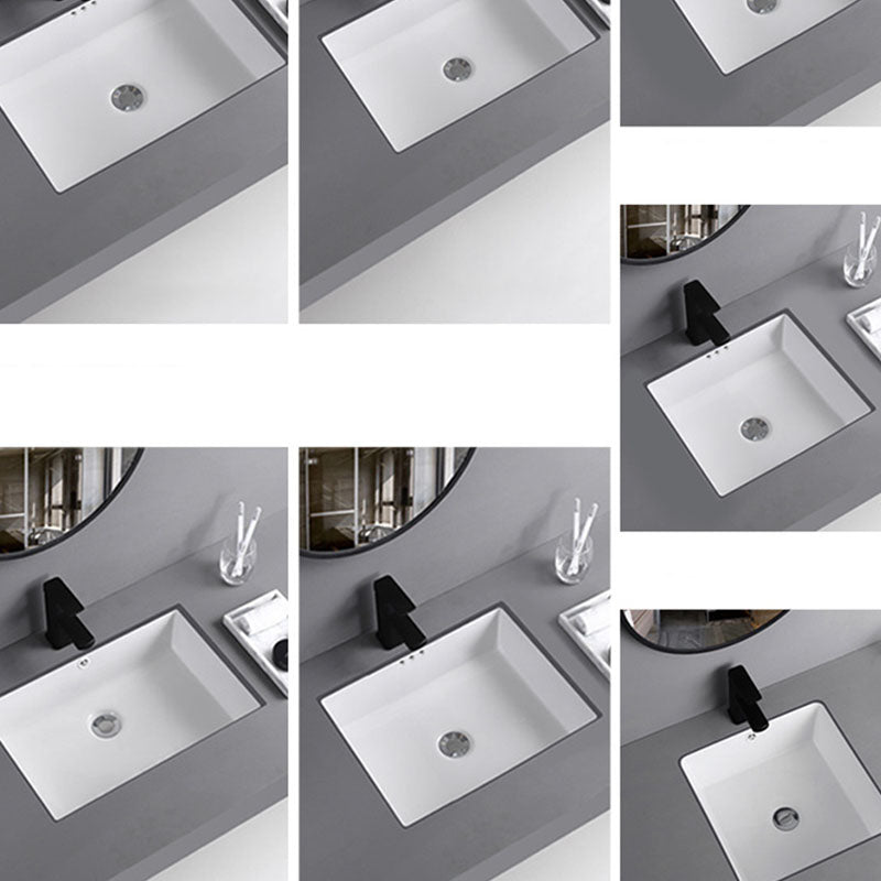 Rectangular Bathroom Sink Porcelain Modern Bathroom Sink(Not Included Faucets)