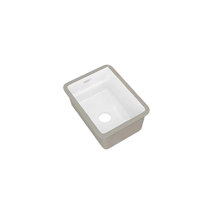 Traditional Undermount Bathroom Sink Rectangular with Faucet Basin Sink
