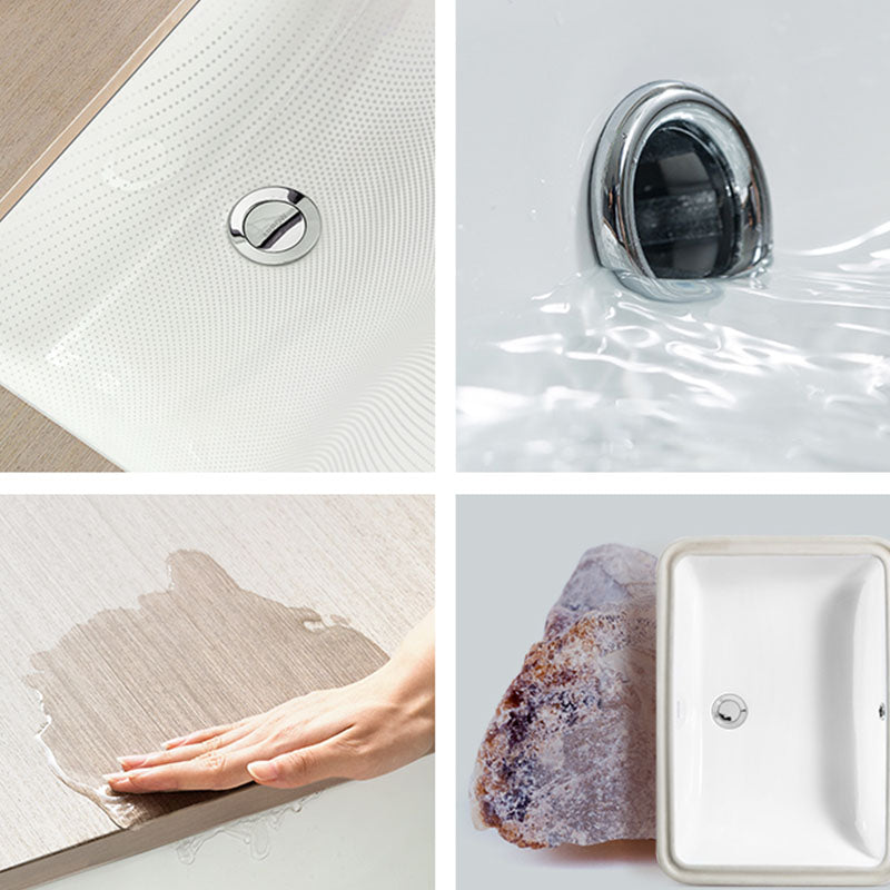 Classic Bathroom Sink Rectangular Vessel Bathroom Sink with Faucet