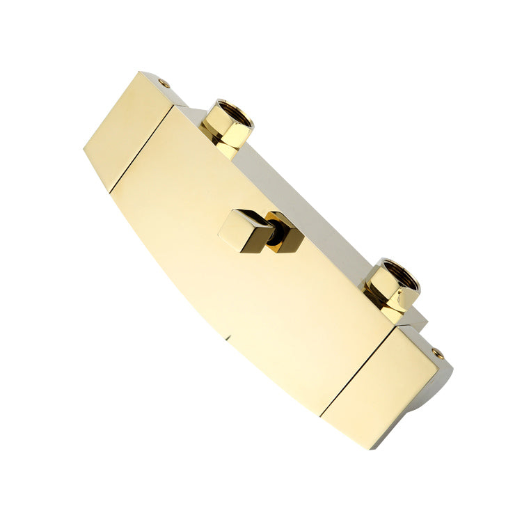 Modern Tub Faucet Trim Copper with Diverter and Hose Wall Mounted Bath Filler
