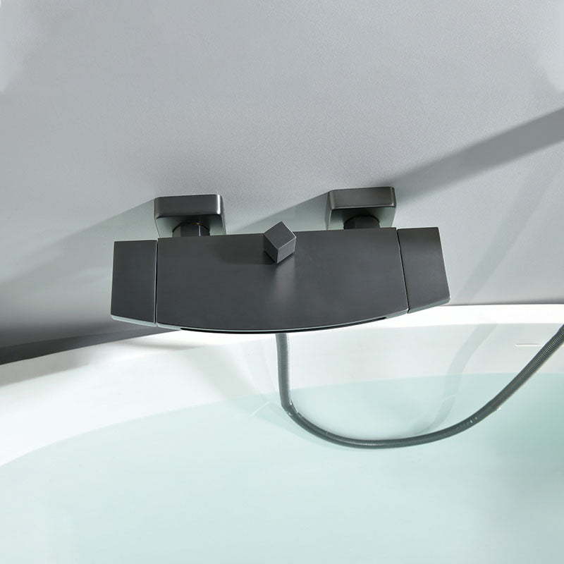 Modern Bathtub Faucet Handheld Shower Head Wall-mounted Waterfall Faucet