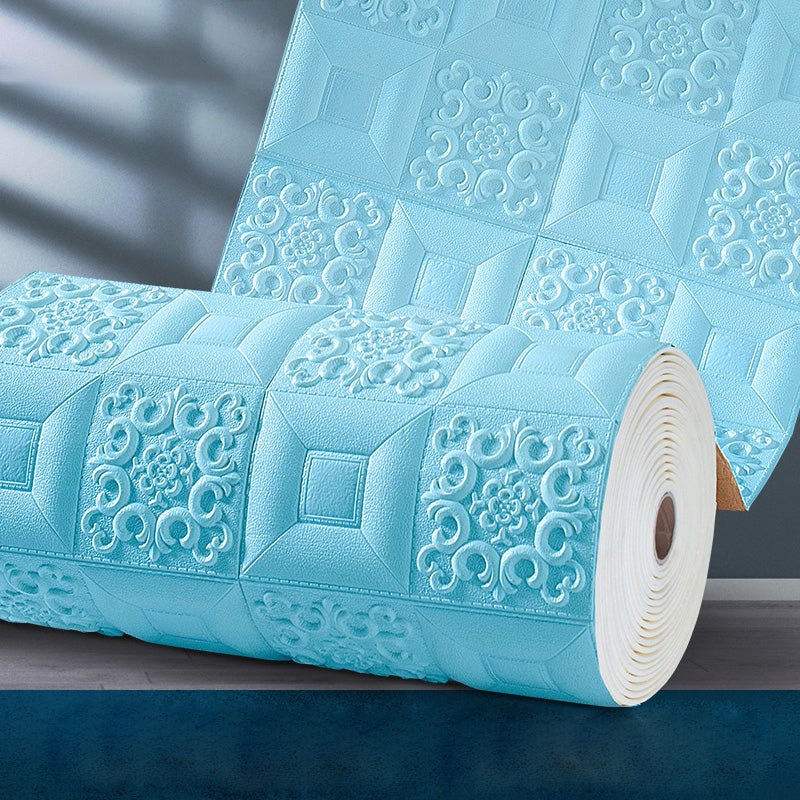 Modern 3D Embssed Wall Ceiling Peel and Stick Waterproof Wall Paneling