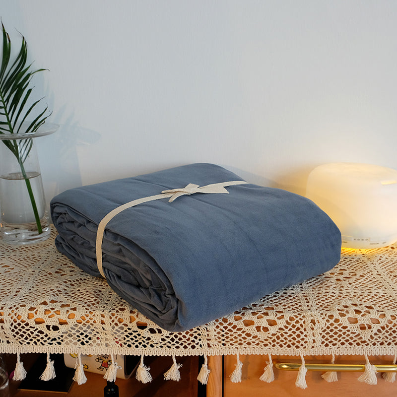 Solid Color Bed Sheet Set Polyester Soft & Smooth Bed Sheet Set