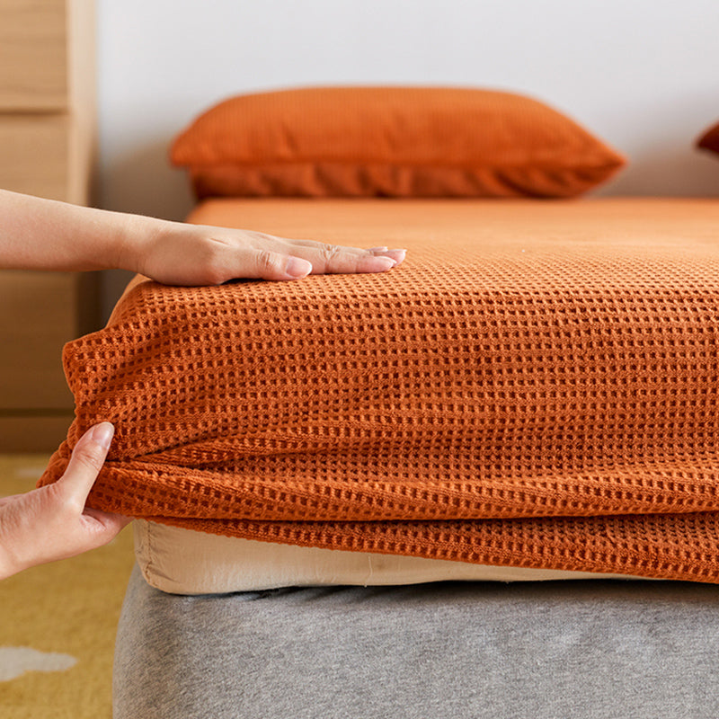 Solid Color Bed Sheet Set Polyester Extra Soft Bed Sheet Set