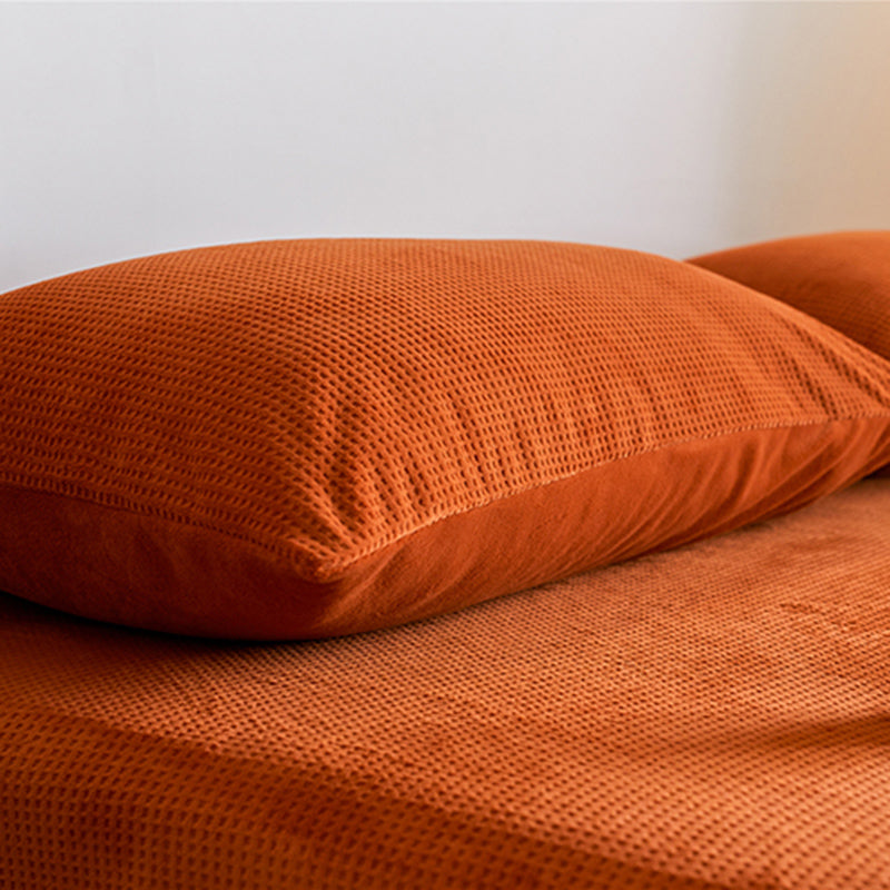 Solid Color Bed Sheet Set Polyester Extra Soft Bed Sheet Set