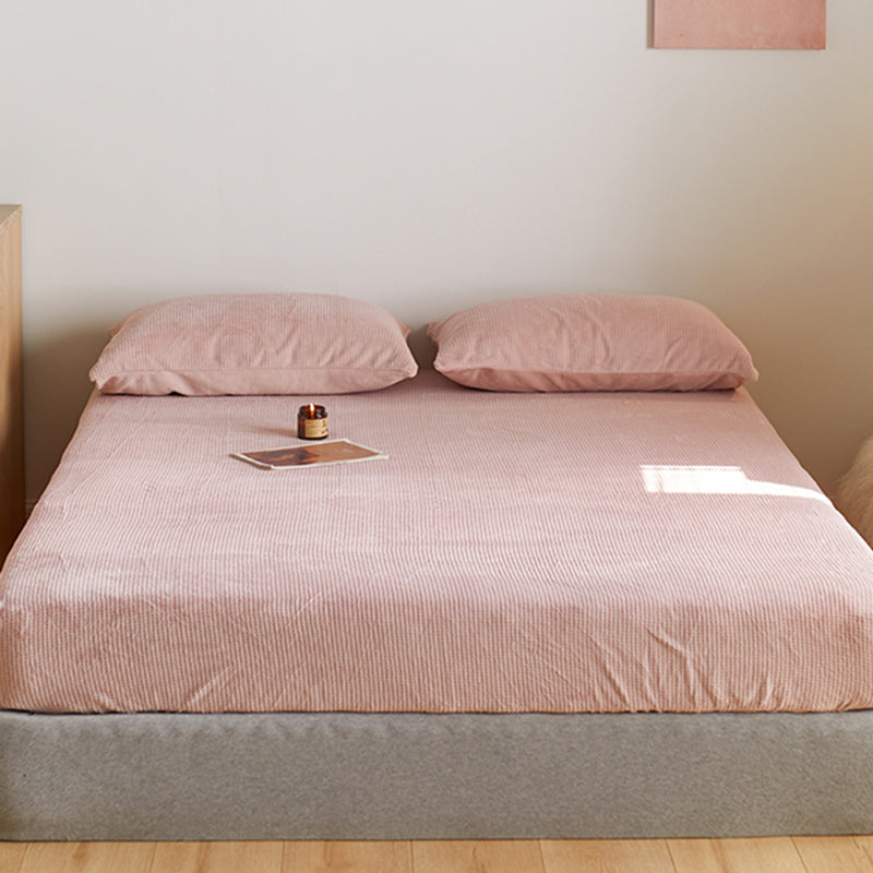 Solid Color Bed Sheet Set Polyester Extra Soft Bed Sheet Set