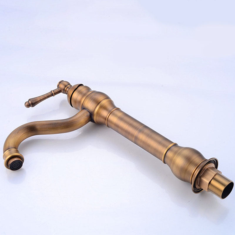 Vintage Bathroom Tube Faucet One Handle Flush Mount Bathtub Faucet