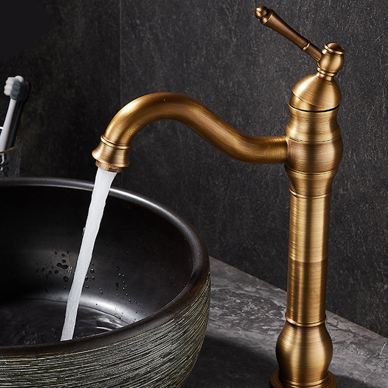 Vintage Bathroom Tube Faucet One Handle Flush Mount Bathtub Faucet