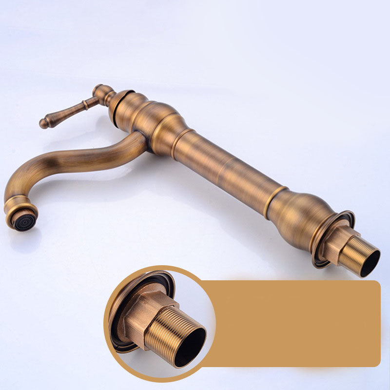 Vintage Bathroom Tube Faucet One Handle Flush Mount Bathtub Faucet