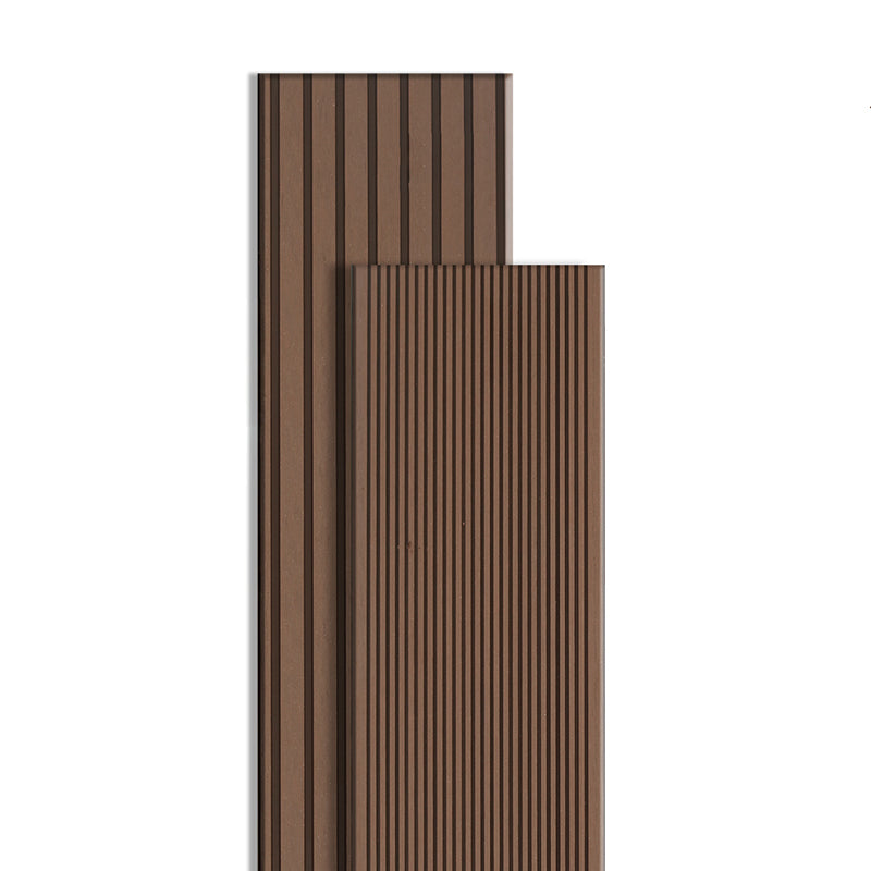 Outdoor Patio Deck Tile Kit Nailed Composite Embossed Deck Plank