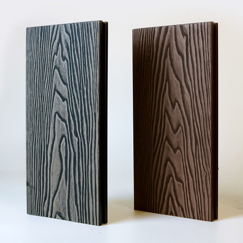 Outdoor Patio Deck Tile Kit Nailed Composite Embossed Deck Plank