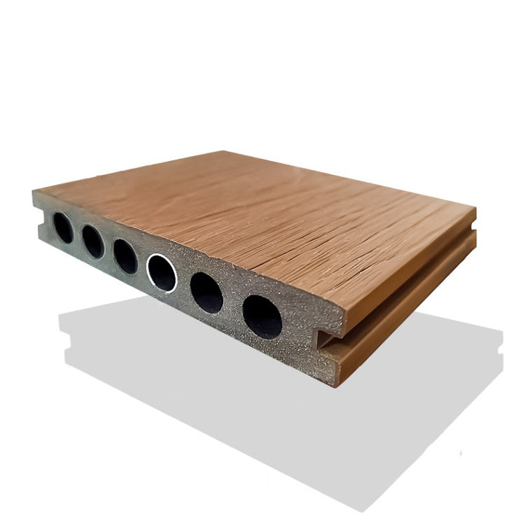 Outdoor Patio Deck Tile Kit Nailed Composite Embossed Deck Plank