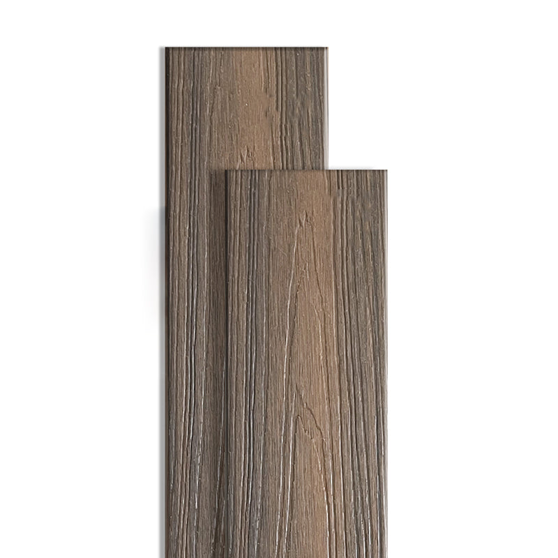 Outdoor Patio Deck Tile Kit Nailed Composite Embossed Deck Plank