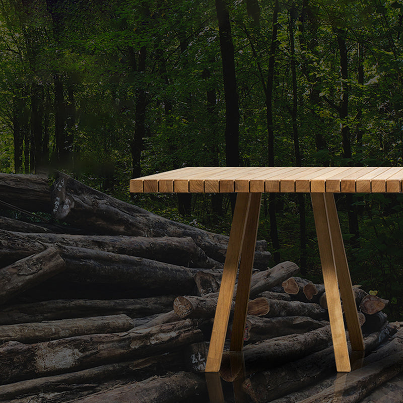 Contemporary Aluminum Coffee Table Metal Frame Outdoor Dining Table