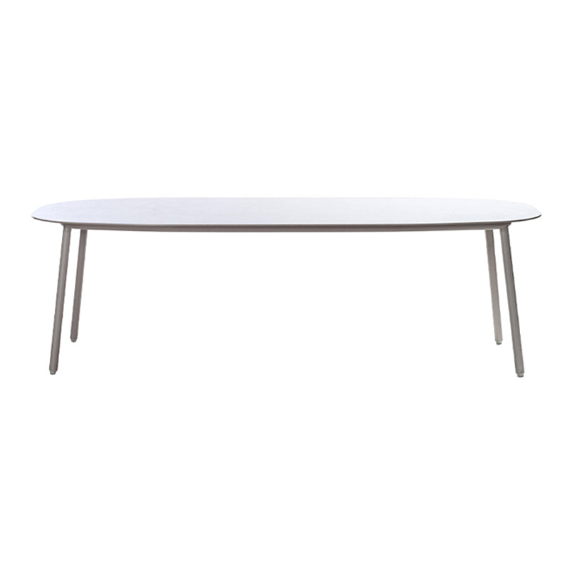 Contemporary Aluminum Coffee Table Metal Frame Outdoor Dining Table