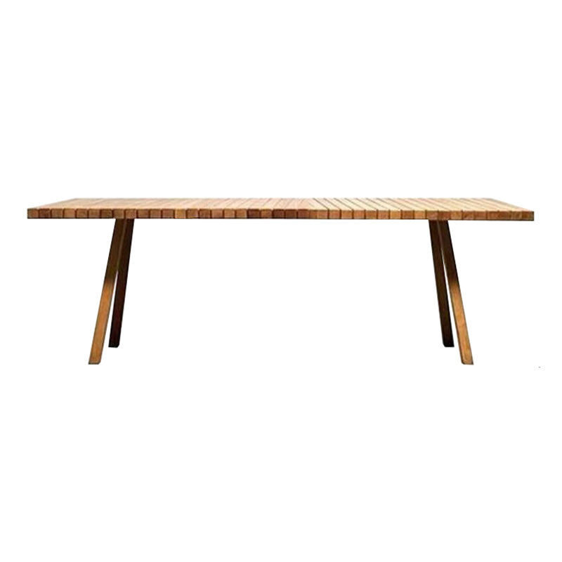 Contemporary Aluminum Coffee Table Metal Frame Outdoor Dining Table