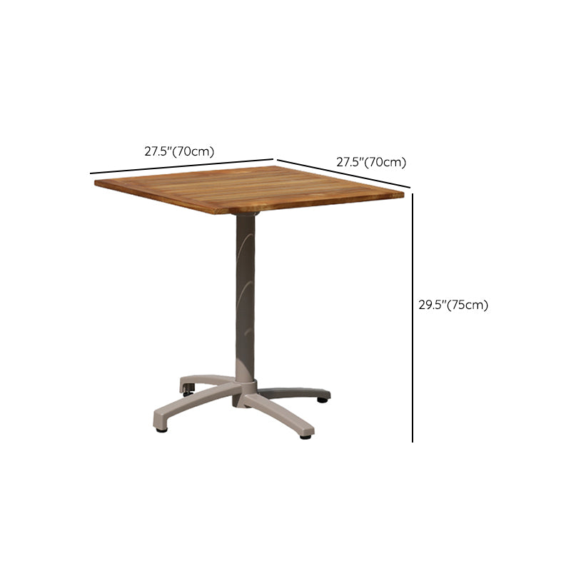 Contemporary Aluminum Coffee Table Metal Frame Outdoor Dining Table