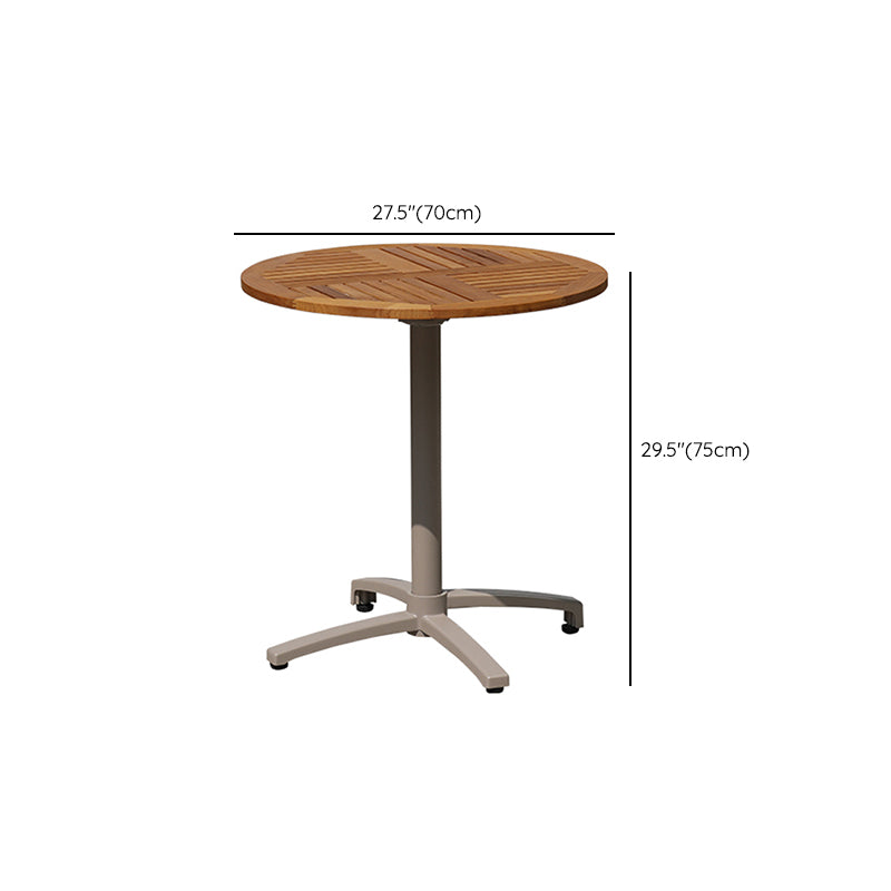 Contemporary Aluminum Coffee Table Metal Frame Outdoor Dining Table