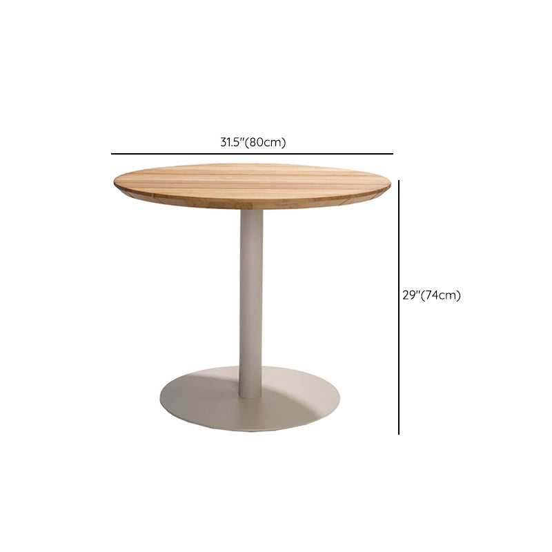 Contemporary Aluminum Coffee Table Metal Frame Outdoor Dining Table