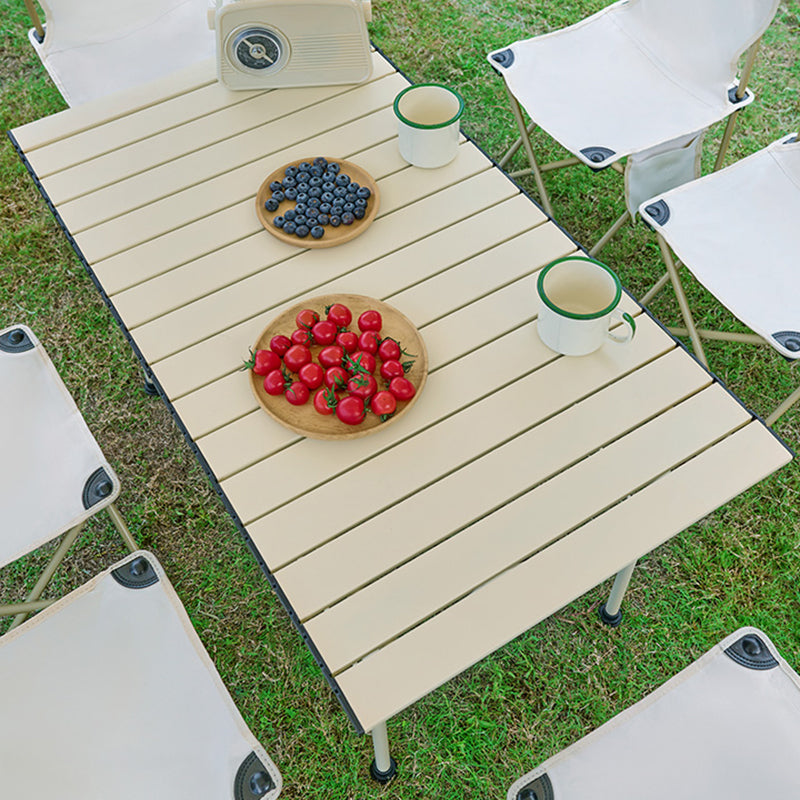 Industrial Steel Folding Table Outdoor 21.7"H Foldable Camping Table