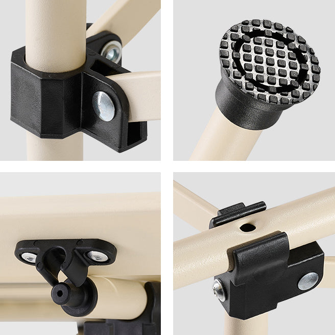 Industrial Steel Folding Table Outdoor 21.7"H Foldable Camping Table