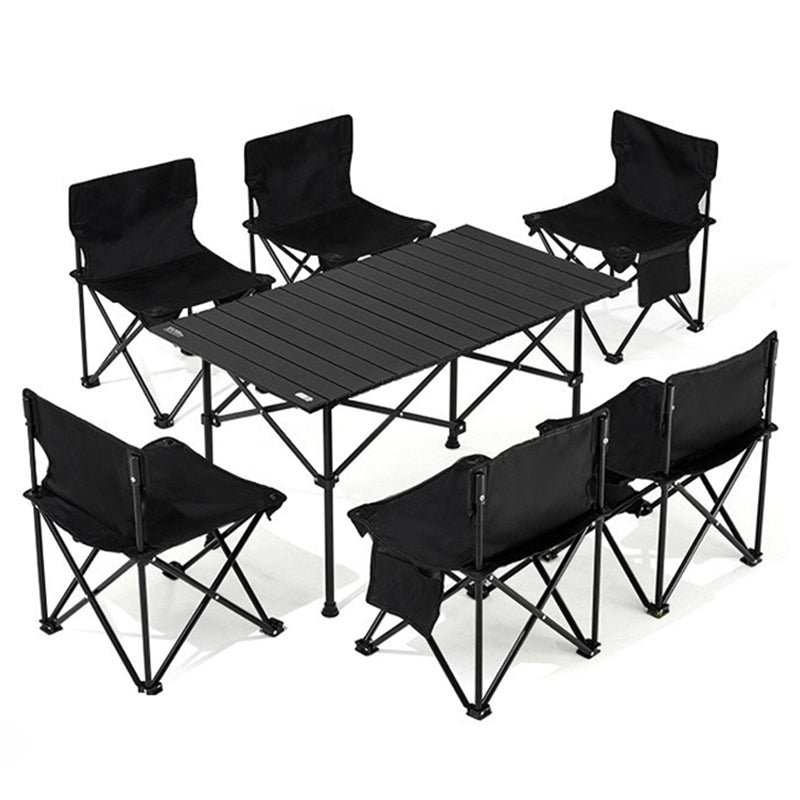 Industrial Steel Folding Table Outdoor 21.7"H Foldable Camping Table