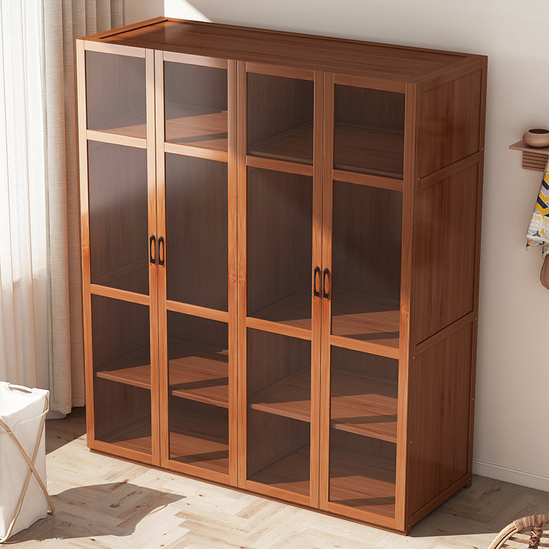 Modern Style Wardrobe Cabinet Solid Wood Clothes Rail Wardrobe Armoire
