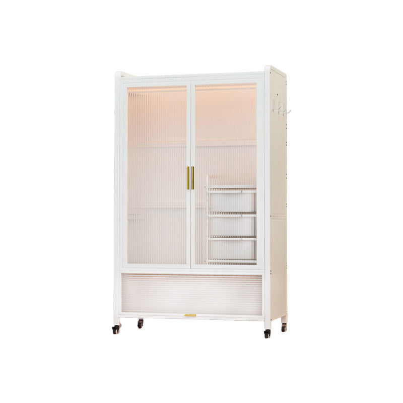 Glass Wardrobe Closet Modern Style Wardrobe Cabinet for Home