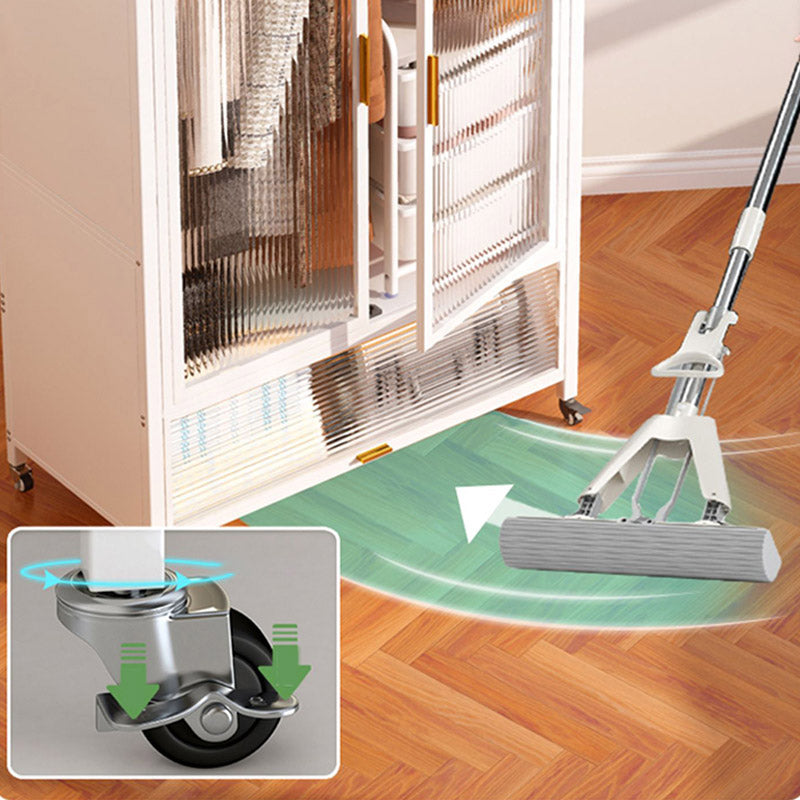 Glass Wardrobe Closet Modern Style Wardrobe Cabinet for Home