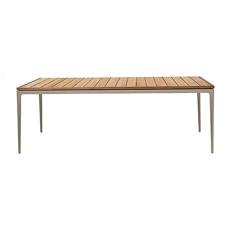 Boho Style Dining Set Wooden Rectangular 1/9 Pieces Dining Set