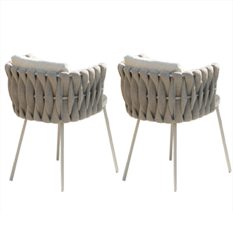 1/2/3/7 Pieces Bistro Table Set Stone and Metal Patio Dining Sets