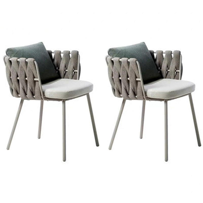 1/2/3/7 Pieces Bistro Table Set Stone and Metal Patio Dining Sets