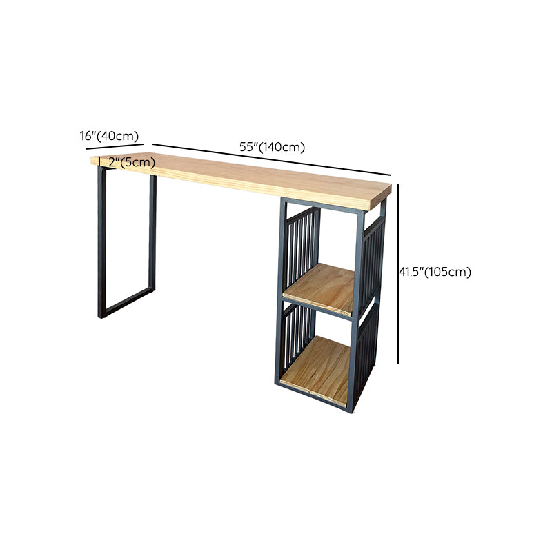 Modern Bar Table Set 1/2/3 Pieces Solid Wood Rectangle Bistro Set for Indoor