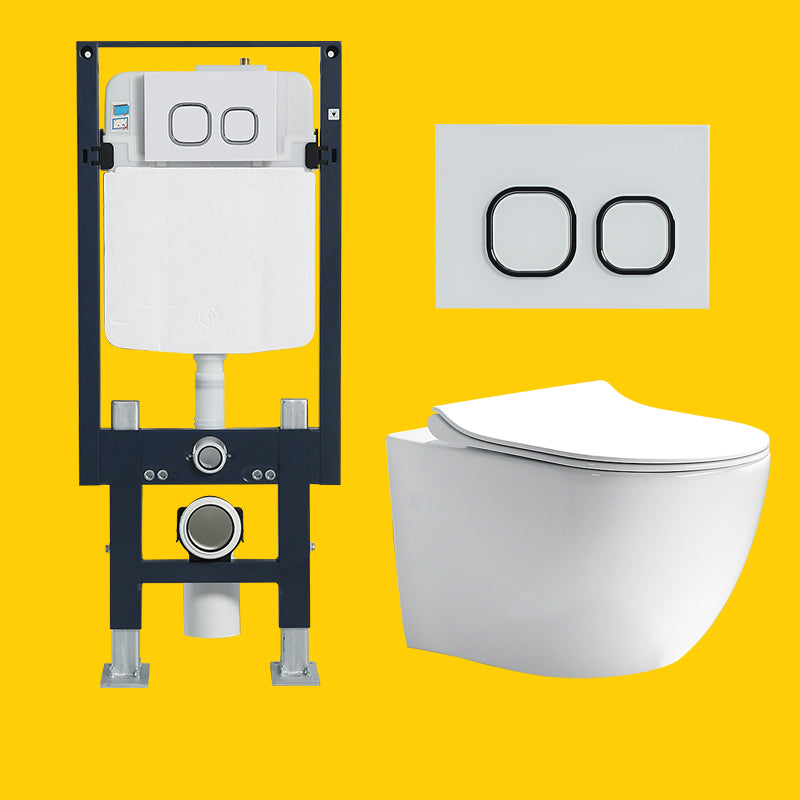 Contemporary One Piece Toilet Bowl Wall Hung Urine Toilet for Bathroom