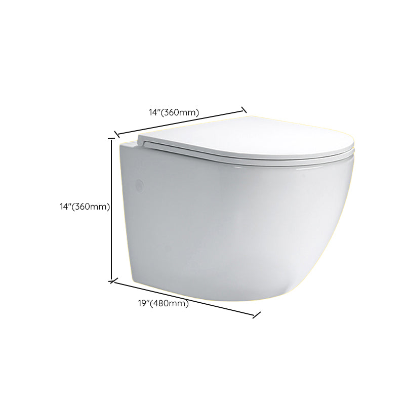 Contemporary One Piece Toilet Bowl Wall Hung Urine Toilet for Bathroom