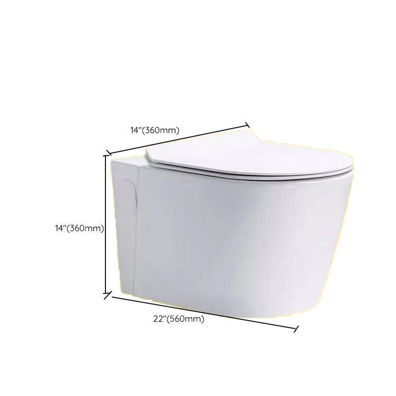 Contemporary One Piece Toilet Bowl Wall Hung Urine Toilet for Bathroom