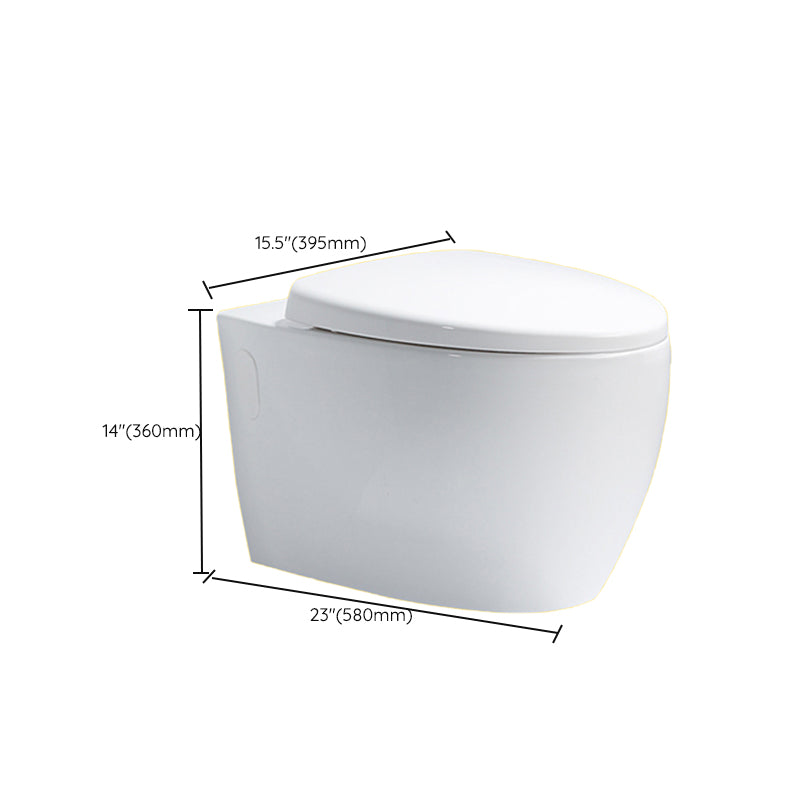 Contemporary One Piece Toilet Bowl Wall Hung Urine Toilet for Bathroom