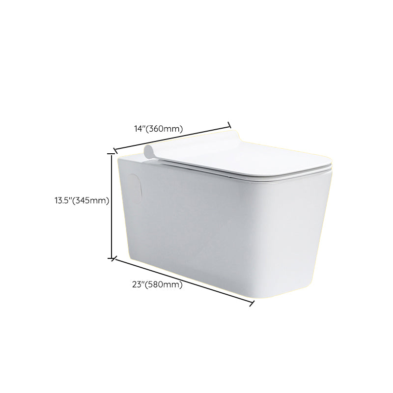 Contemporary One Piece Toilet Bowl Wall Hung Urine Toilet for Bathroom