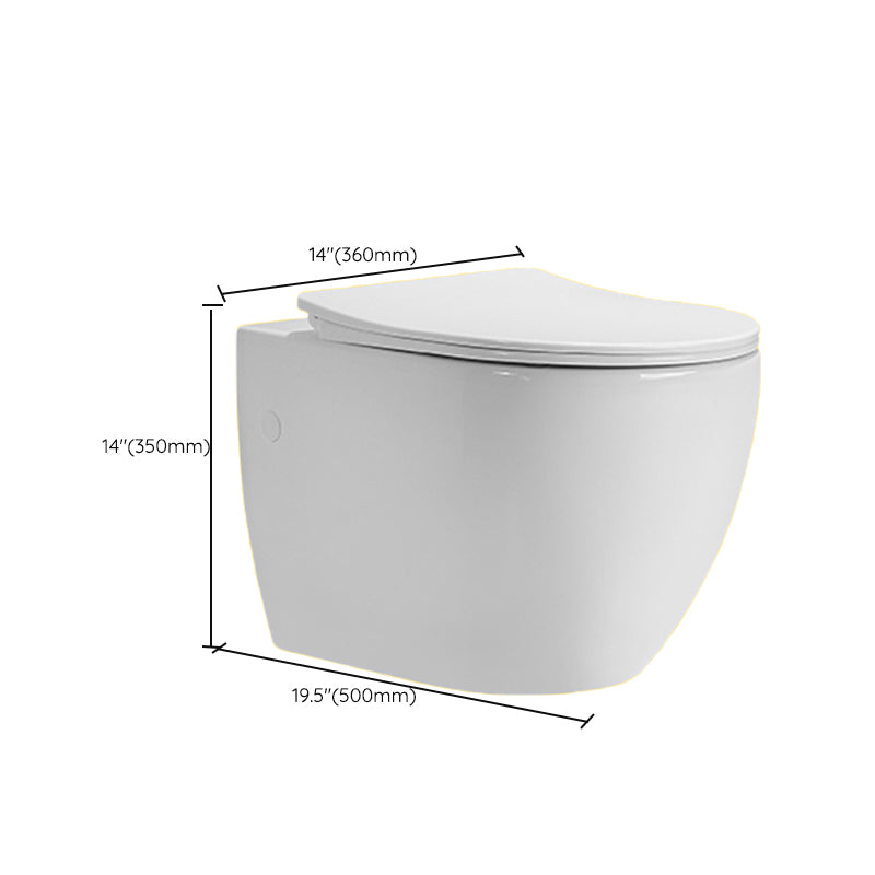 Contemporary One Piece Toilet Bowl Wall Hung Urine Toilet for Bathroom