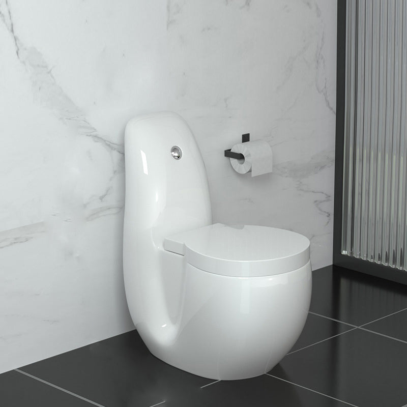 Contemporary Siphon Jet Flush Toilet Floor Mounted Urine Toilet for Bathroom