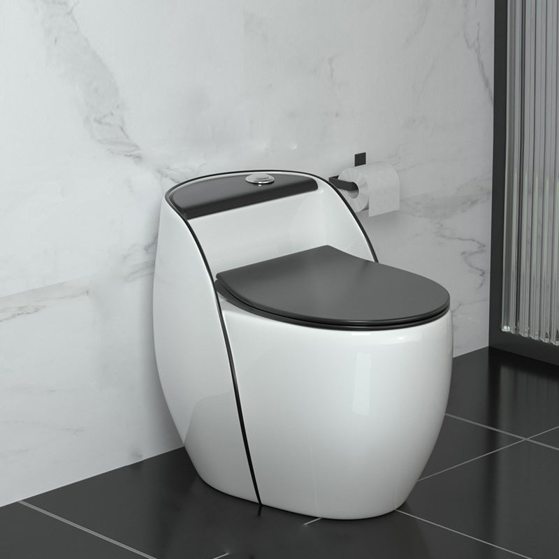 Contemporary Siphon Jet Flush Toilet Floor Mounted Urine Toilet for Bathroom