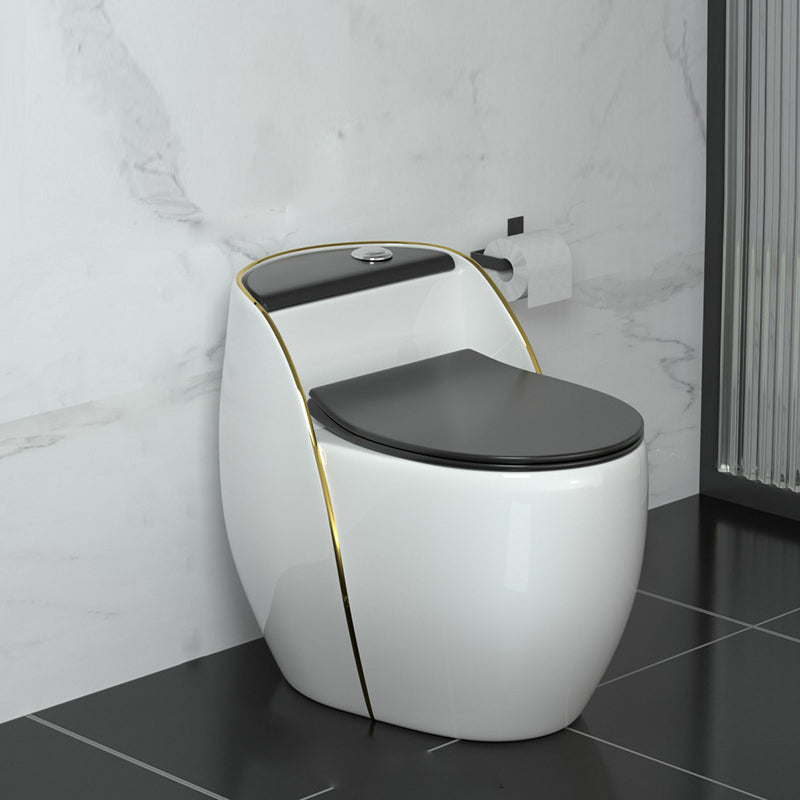 Contemporary Siphon Jet Flush Toilet Floor Mounted Urine Toilet for Bathroom