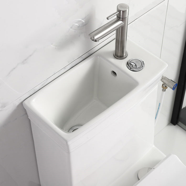 Contemporary Siphon Jet Flush Toilet Floor Mount One-Piece Toilet Urine Toilet