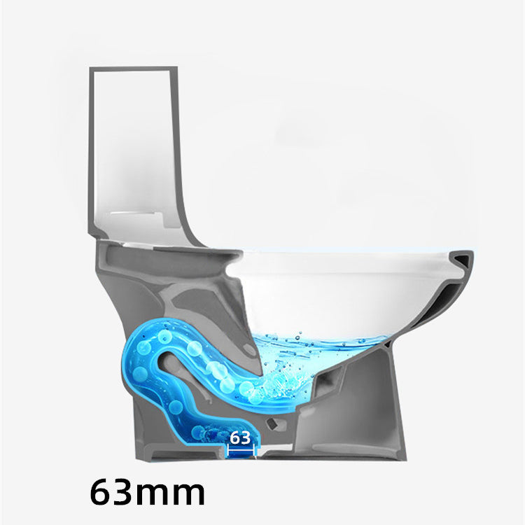 Contemporary Siphon Jet Flush Toilet Floor Mount One-Piece Toilet Urine Toilet