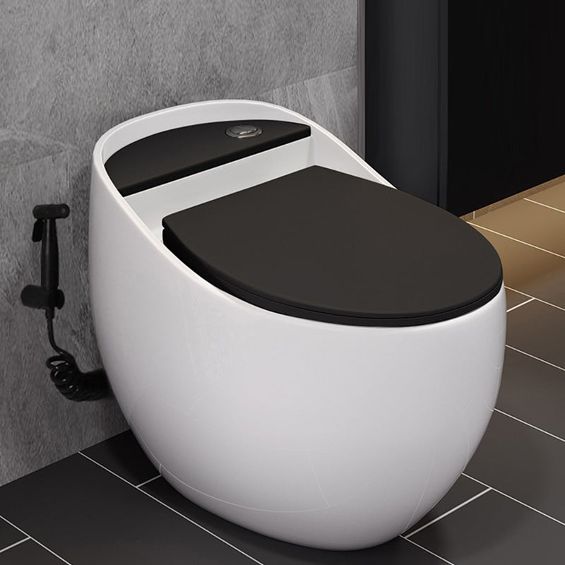 Modern Style Ceramic Flush Toilet All-In-One Toilet Bowl for Washroom