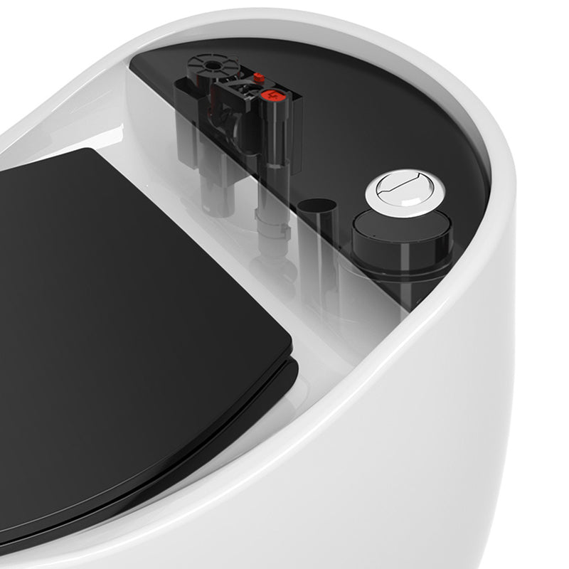 Modern Style Ceramic Flush Toilet All-In-One Toilet Bowl for Washroom