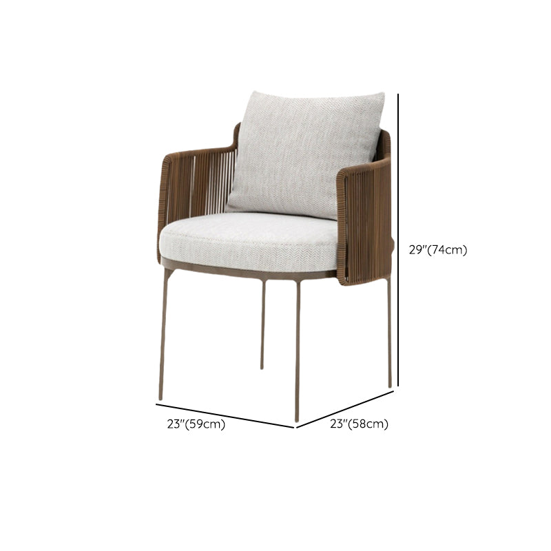Tropical with Arm Dining Chairs Water Repellent Finish Cushion Chairs