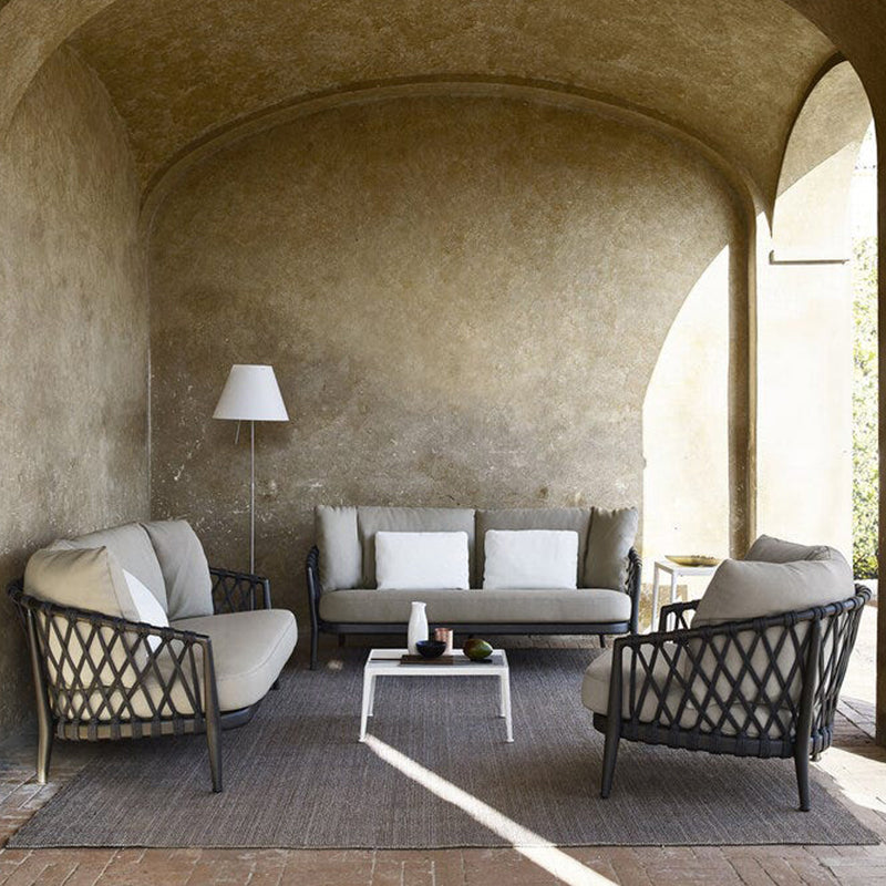 Tropical Aluminum Outdoor Patio Sofa/Patio Daybed with Cushion