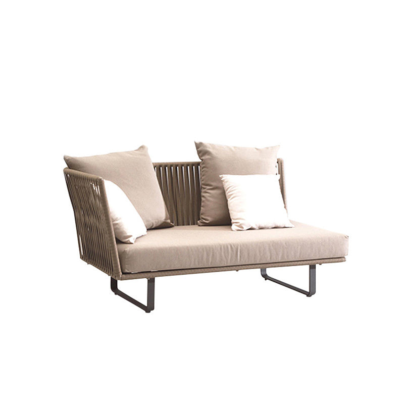 Tropical Style Outdoor Sofa with Legs Seating for Outdoor Courtyard