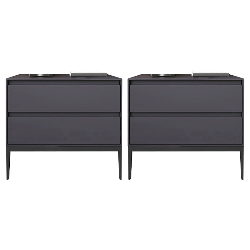 Wooden Bedside Cabinet Contemporary Bed Nightstand with Drawers